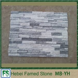 White Quartz Stacked Stone Tiles & Slabs, Natural Quartz Stone White Quartzite Cultured Stone