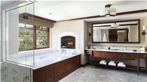 Luxury Marble Throughout the Bathroom Design
