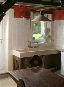 Pierre De Orival Limestone Carved Massive Kitchen Farm Sink
