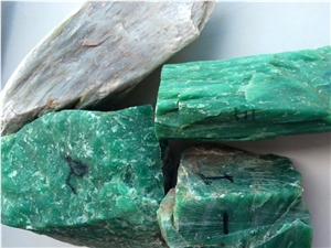 Nephrite Blocks, Green Nephrite