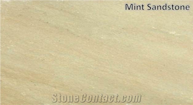 Mint Sandstone Tiles & Slabs, Beige Sandstone India Tiles & Slabs