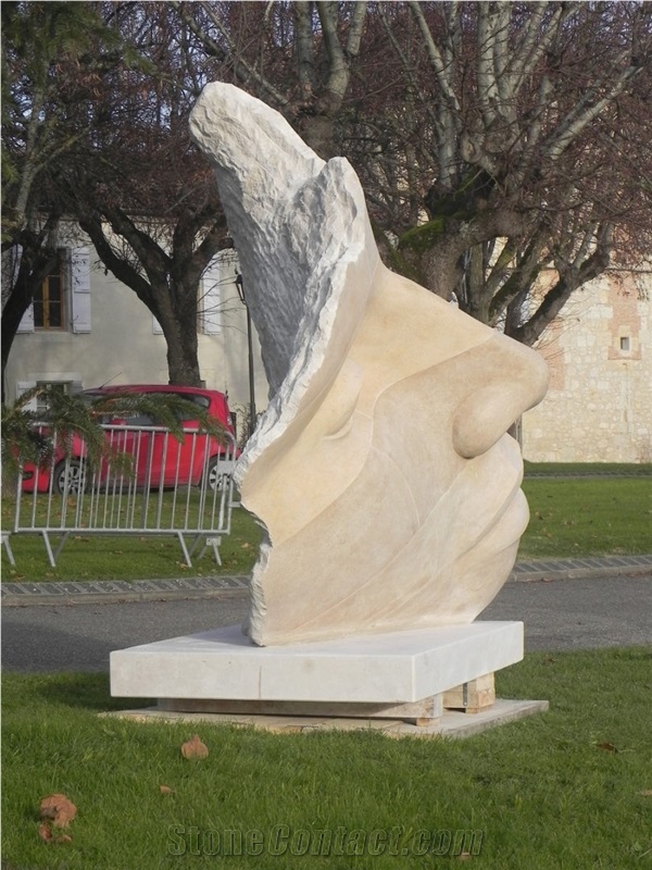 Gauche Massive Stone Sculpture