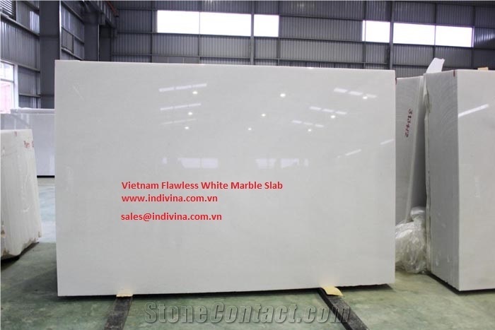 Vietnam Flawless White Mable Slabs
