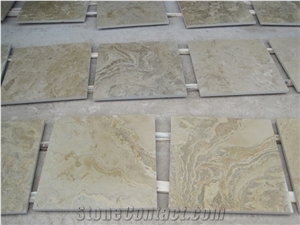 China Yellow Limestone Tiles, China Shandong Laizhou Limestone Slab, Cladding Tile, Floor Tile, Limestone Slab, Kerbstone, Step and Riser, Paver