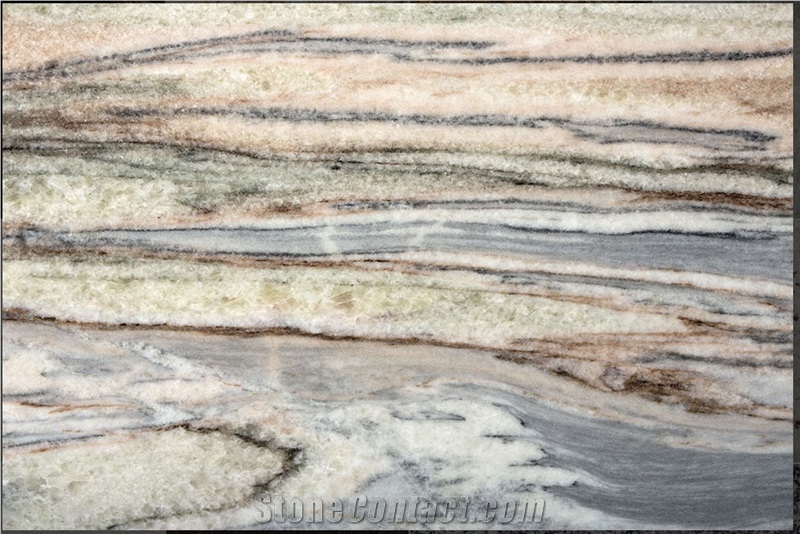 Mirage Cristalita Marble Tiles & Slabs, Multicolor Marble from Brazil
