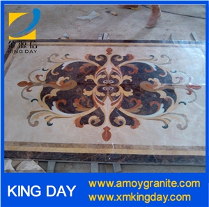 Wave Pattern Marble Mosaic,Square Ceiling Medallions,Marble Inlay Floor Pattern,Marble Stone Pattern