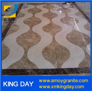 Wave Pattern Marble Mosaic,Square Ceiling Medallions,Marble Inlay Floor Pattern,Marble Stone Pattern