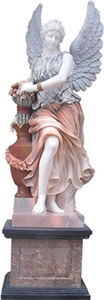 Angel Marble Sculpture, Beige Marble Sculpture & Statue