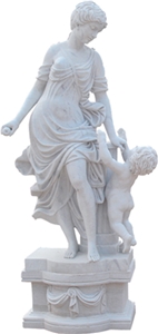 Cultured White Marble Statue,Human Sculptures,Garden Sculptures,Statues,Handcarved Sculptures