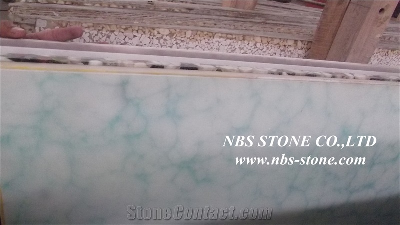 Artificial Beige Marble Big Slabs,Random Edge Polished Surface,China Beige Marble Artificial Stone