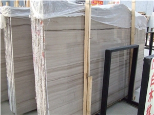 Athen Wooden Vein Marble Slabs & Tiles, China Grey Marble