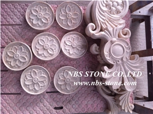 Beige Sandstone Carving Relief,Wall Art Sandstone Relief
