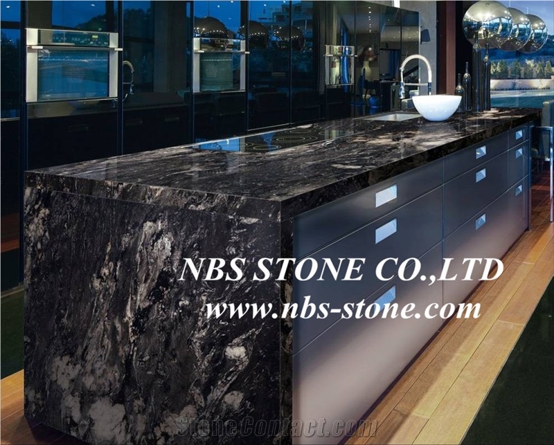 Black Titanium Granite Tiles & Slabs,Black Brazil Titanium Granite
