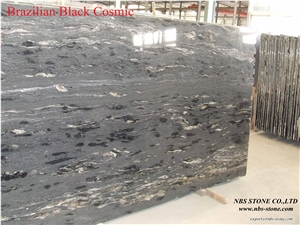 Brazilian Black Cosmic Granite Tiles & Slabs