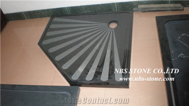 China Black Granite Shower Tray