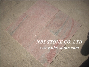 China Red Quartz Stone Tiles
