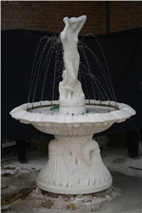 China White Granite Fountain