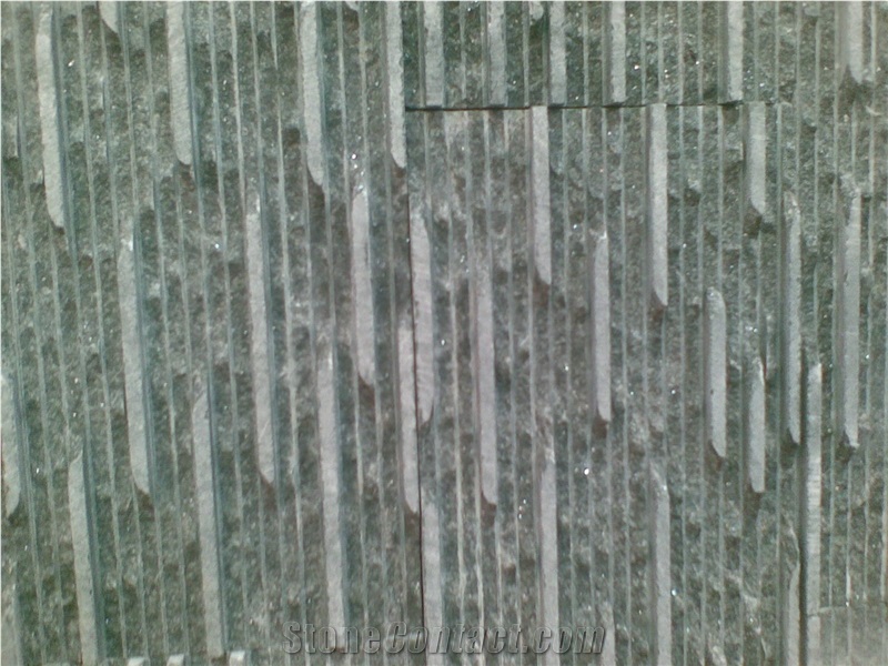 Green Water Falling Quartzite Cultured Wall Stone,Running Water Line Wall Cladding