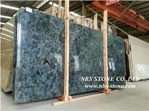 Madagascar Blue Granite Slabs & Tiles,Labradorit Volga Blue Granite Slab