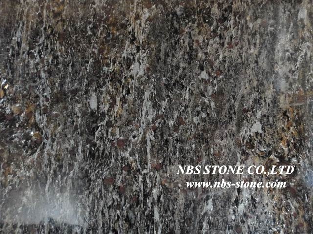 Nebula Gold Granite Tiles & Slabs,China Brown Granite