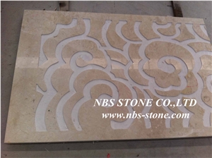Stone Carving Relief, Beige Marble Granite Reliefs