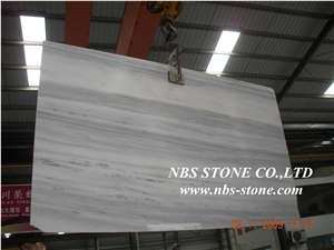 Wave White Marble Stone Tile, White Wooden Marble Tiles for Walling