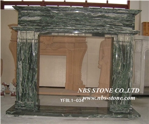 Western Style Fireplace,China Beige Marble Fireplace,Stone Fireplace Mantel