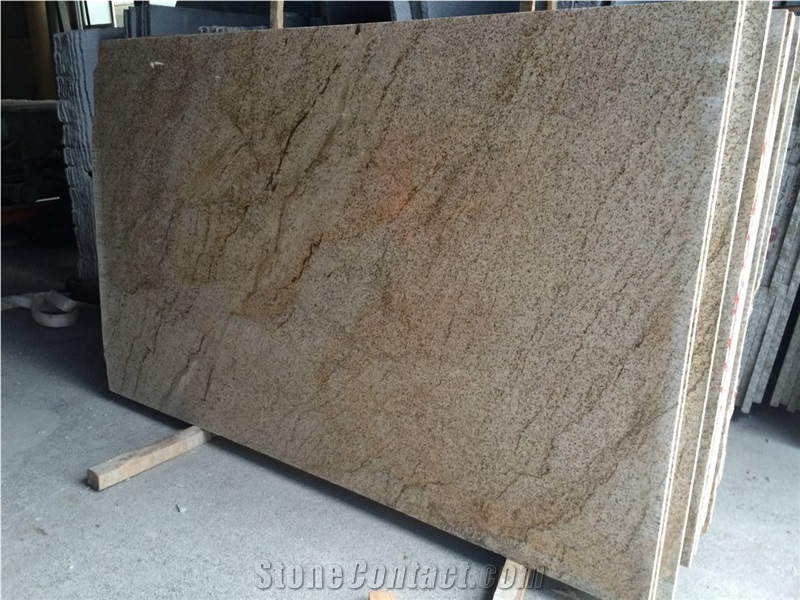 Golden River Granite Slabs/China Yellow Granite/Gold Granite/Golden Granite/Yellow Granite/Rustic Granite/G682 Granite