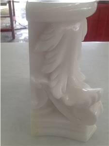 Luxury Carving Marble/White Marble Handcarved Sculptures/White Marble Helicoidal Column/Roman New Columns Design/Pillars for Home Decoration