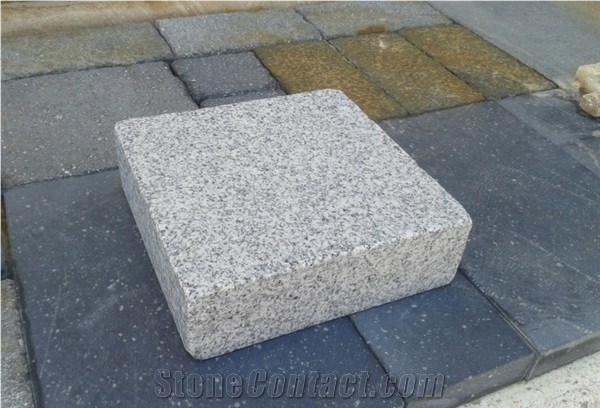 G603 Bergama Grey Granite Cube Stone