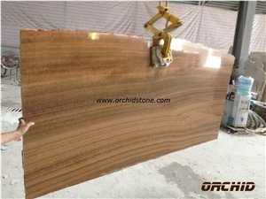 Yellow Wooden Vein Marble Tiles & Slabs, China Yellow Marble