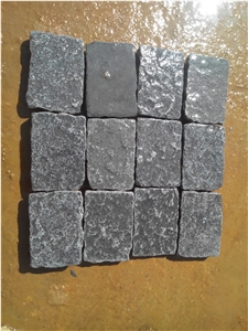 Limestone Black Tumbled (Brand "Haldia"), Black Limestone Cube Stone & Pavers
