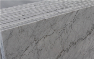 Bianco Carrara Marble Countertop,Polished White Carrara Marble Island Top