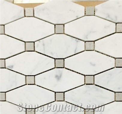 Calacatta Gold Marble Mosaic Tiles,Statuarrio Marle Mosaic Tiles,Thasso Marble Mosaic Tiles