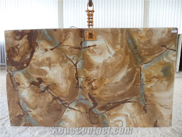 Polished Palomino Quartzite Slabs & Tiles,Brazil Yellow Quartzite for Walling and Floor Tile