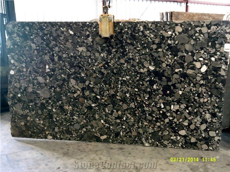 Exotic Black Marinace Granite Slabs