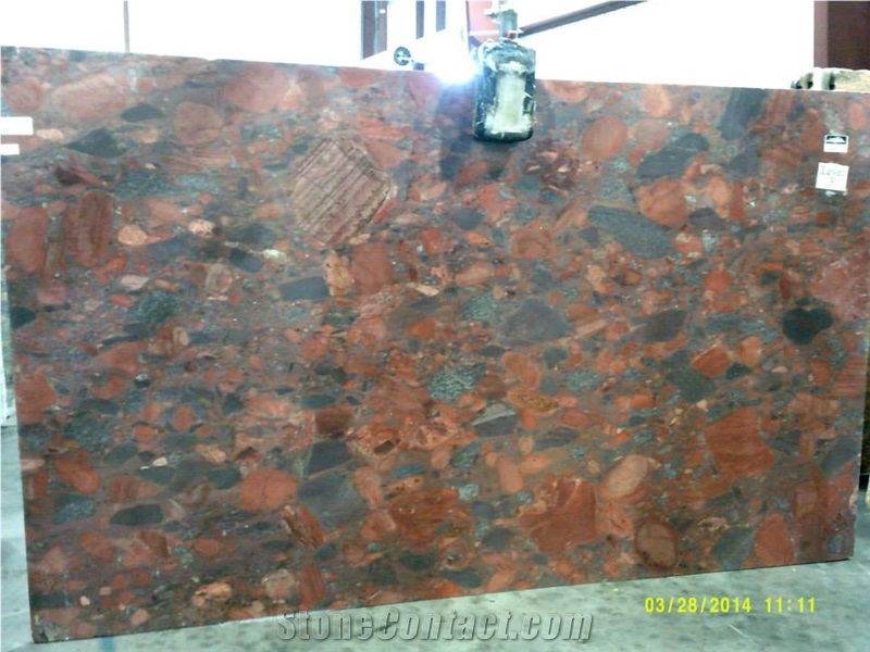 Red Marinace Granite Slabs, Rosso Marinace Granite