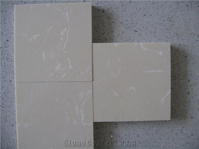 Beige Artificial Stone Kitchen Bar Top, Artificial Stone Countertop