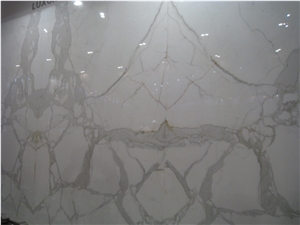 Bianco Calacatta Vento Marble Polishing Marble Slabs, Carrara Calacatta Marble Interior Bathroom Walling Tiles Panel Pattern Skirting