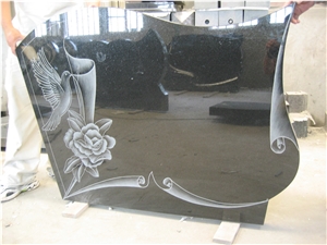 Black Caving Tombstone,Tombstone Design,Western Style Monuments,Angel Monuments