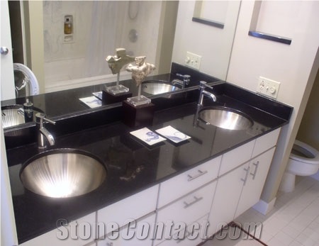 Black Granite Vanity Tops, Black Granite Bathroom Countertops