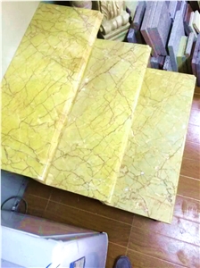 China Gold Color Marble Slabs & Tiles, China Yellow Marble