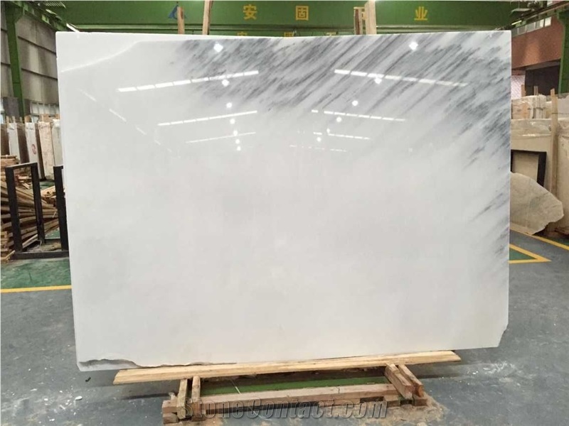 China Landscape White Marble Slabs & Tiles, White Marble Tiles Wall/Floor Covering