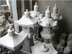 China Original White Granite Garden Lanterns,Japanese Style Lanterns