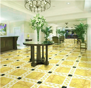 Gold Marble Tiles & Slabs, Gold Marble Floor Tiles