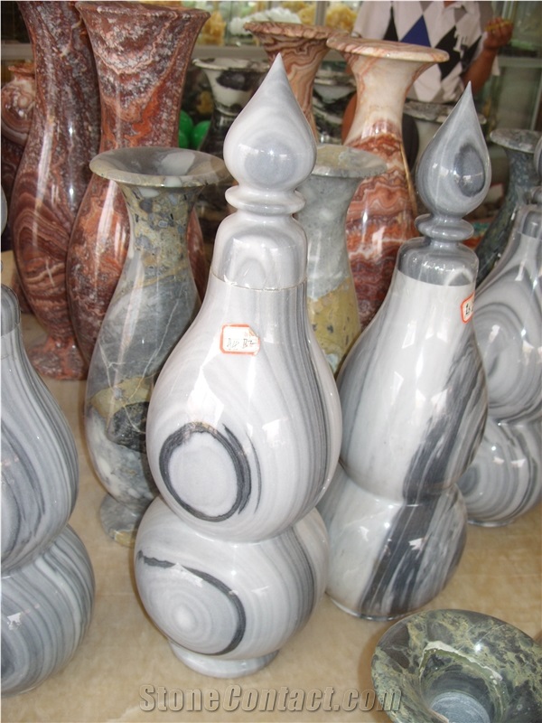 Granite and Marble Vase,Colorful Polished Vase,Handwork Vase