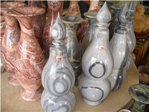 Granite and Marble Vase,Colorful Polished Vase,Handwork Vase