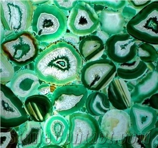 Green Semiprecious Stone Slabs & Tiles,Agate Stone,