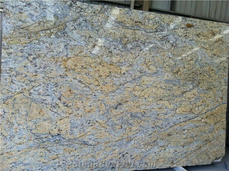 Polished China Golden Crystal Granite Tiles and Slabs ,China Yellow Granite for Walling,Flooring