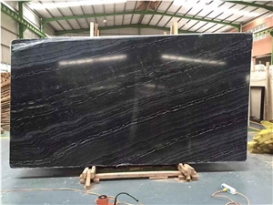Polished Rosewood Grain Black Marble Slabs and Tiles,Tree Black,Chinese Origin Black with Wooden Vein Marble,Polished Black Marble Wall Tiles and Building Stone